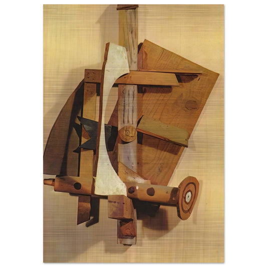 Mandolin - Pablo Picasso Brushed Aluminum Print - 70x100 cm / 28x40 inches | Pablo Picasso Aluminum Print | Pablo Picasso Prints