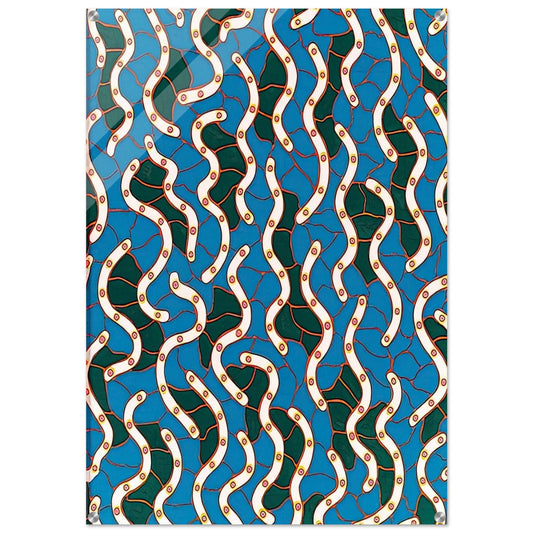 WAVES ON THE HUDSON RIVER 1988 - Yayoi Kusama Acrylic Print - 70x100 cm / 28x40″ inches | Yayoi Kusama Wall Art | Yayoi Kusama Prints