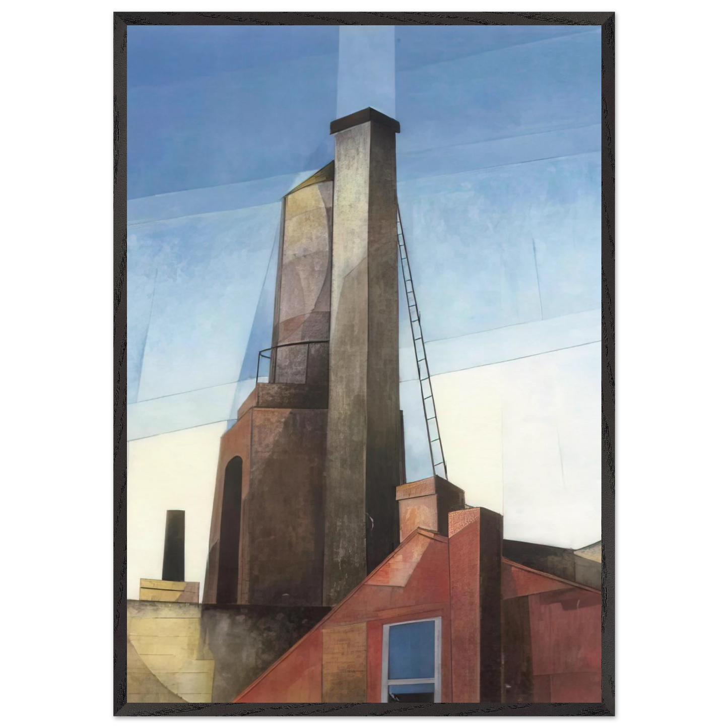 Aucassin and Nicolette - 1921 - Charles Demuth 70x100 cm / 28x40 inches Framed Art Print – Black Wooden Frame