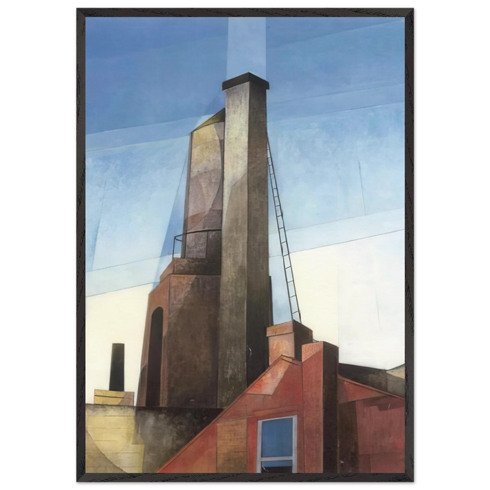 Aucassin and Nicolette - 1921 - Charles Demuth 70x100 cm / 28x40 inches Framed Art Print – Black Wooden Frame