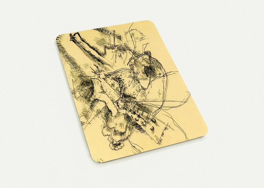 DRAWING FOR ETCHING II 1916 By Wassily Kandinsky Pack of 10 Post Cards | Wassily Kandinsky Post Cards | A6 (10.5 x 14.8 cm) - 4.1 x 5.8 inches