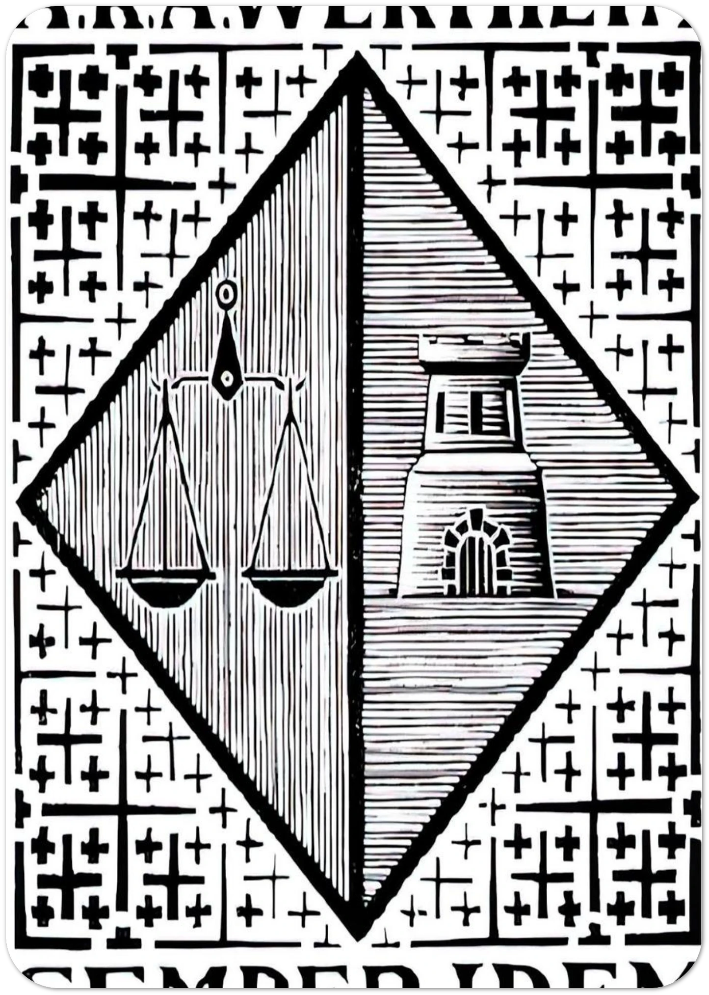 BOOKPLATE A R A WERTHEIM By MC Escher Pack of 10 Post Cards | MC Escher Post Cards | A6 (10.5 x 14.8 cm) - 4.1 x 5.8 inches