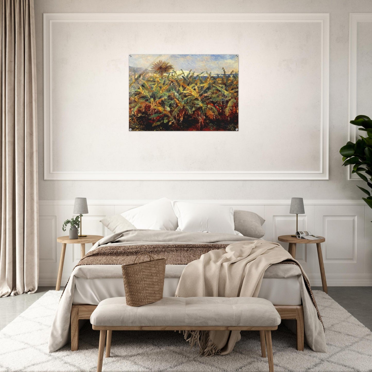 Field of Banana Trees - Pierre-Auguste Renoir Acrylic Print - 70x100 cm / 28x40″ inches | Pierre-Auguste Renoir Wall Art | Pierre-Auguste Renoir Prints