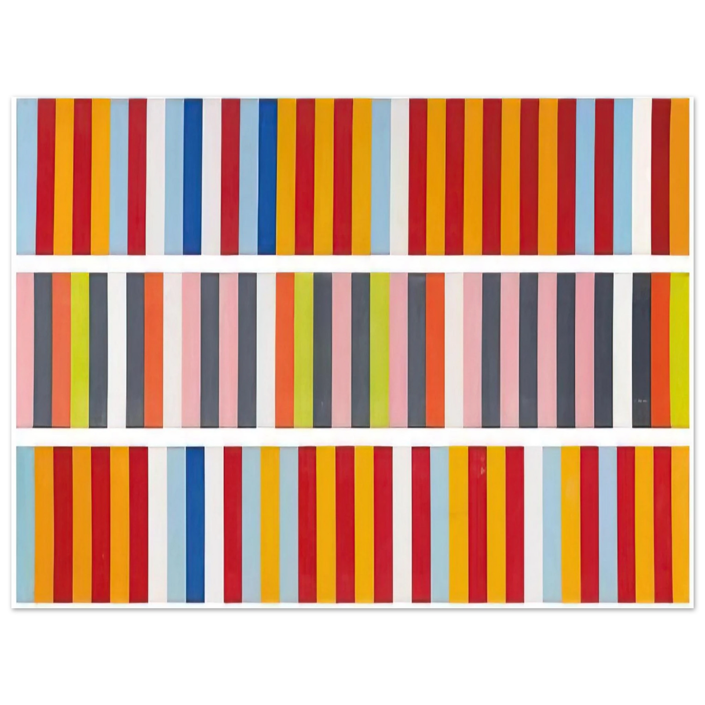 Gene Davis - Barricades - 1968 Fine Art Poster - Default Title