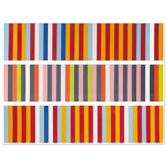 Gene Davis - Barricades - 1968 Fine Art Poster - Default Title