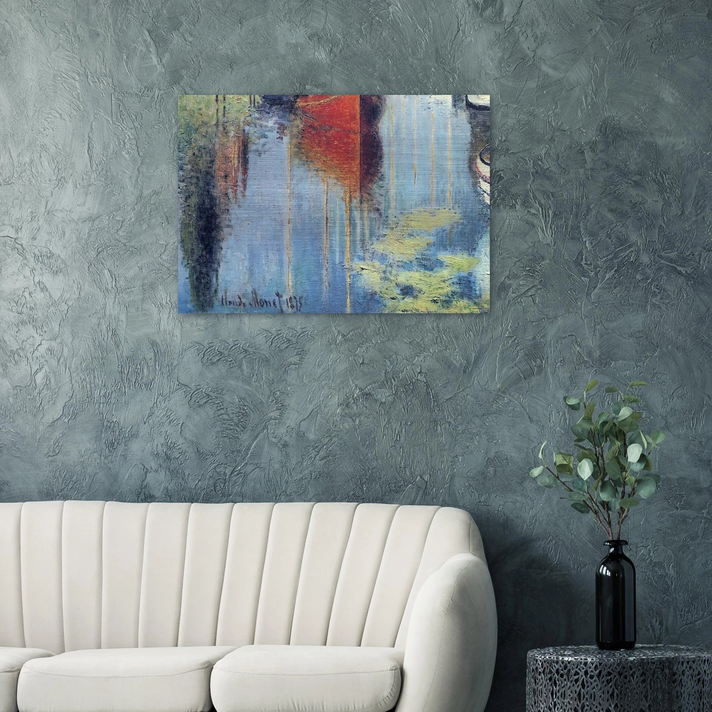Yachts At Argenteuil - claude monet Brushed Aluminum Print - 70x100 cm / 28x40 inches | claude monet Aluminum Print | claude monet Prints