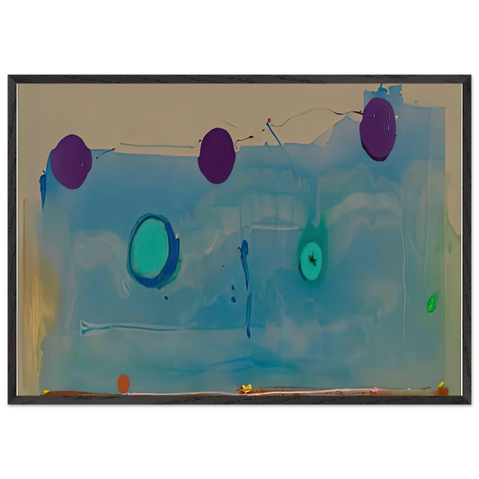 Water Shadows 1988- - Helen Frankenthaler Framed Art Print – Black Wooden Frame - Default Title - -Framed Art Print