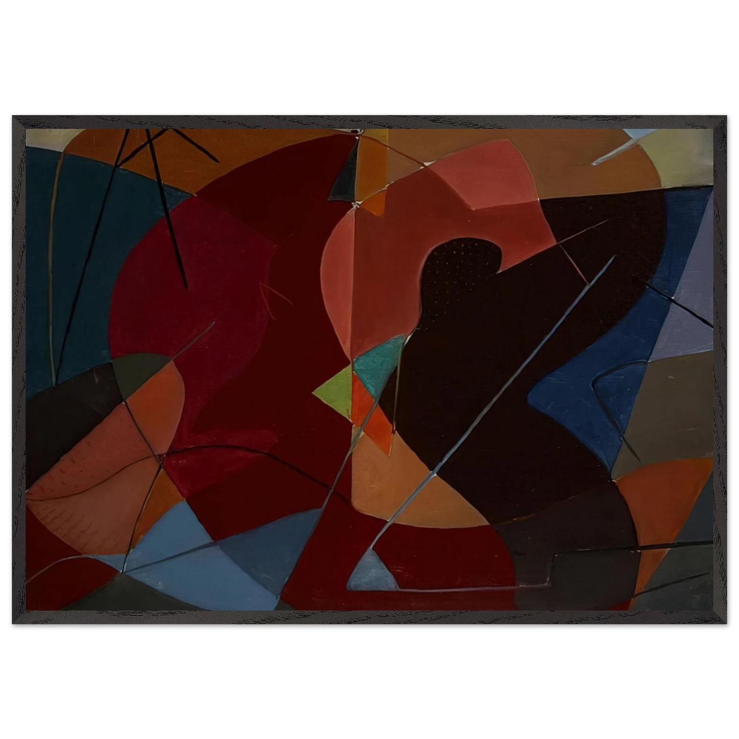 Untitled No 8 - 1932 - John Ferren Framed Art Print – Black Wooden Frame - Default Title - -Framed Art Print