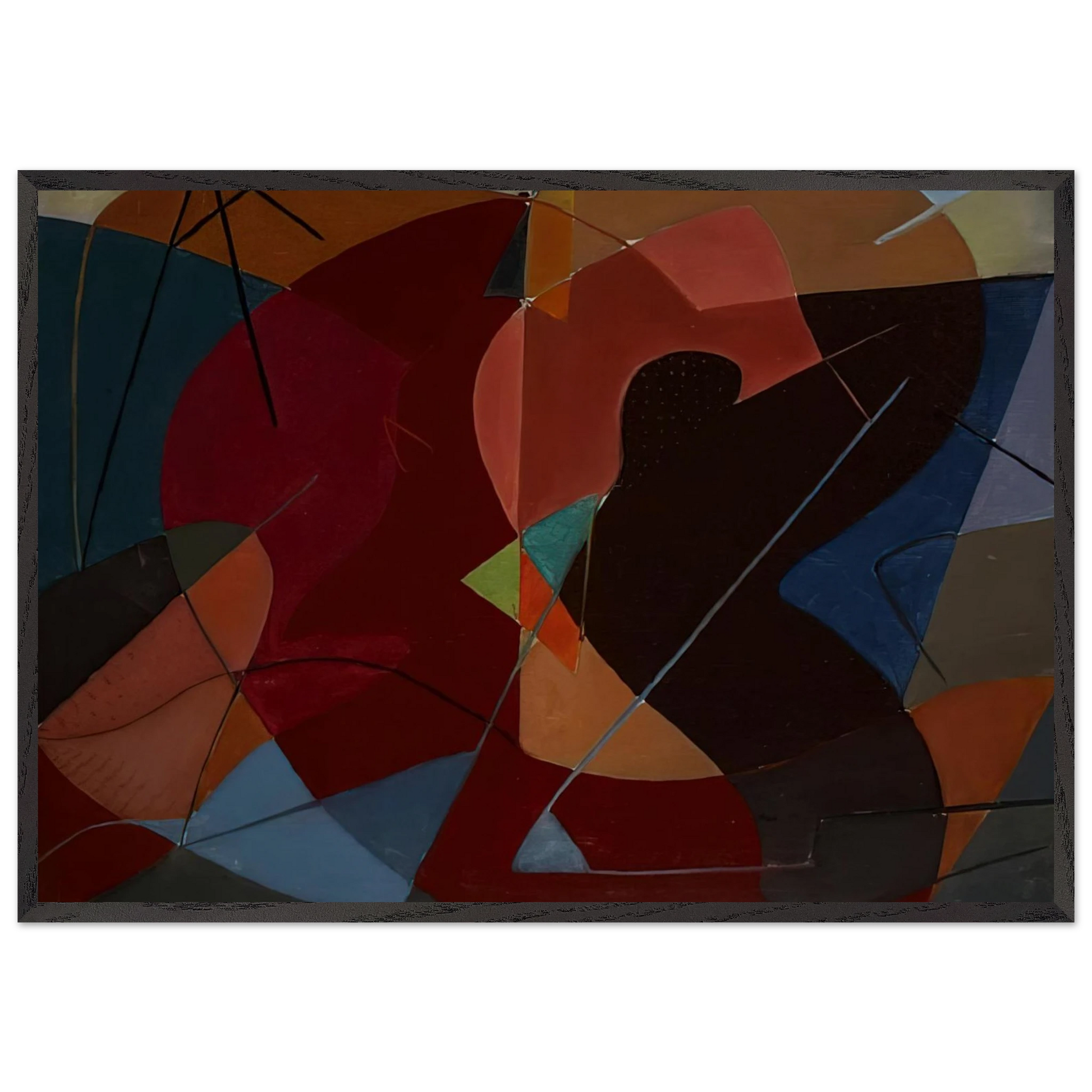 Untitled No 8 - 1932 - John Ferren Framed Art Print – Black Wooden Frame - Default Title - -Framed Art Print