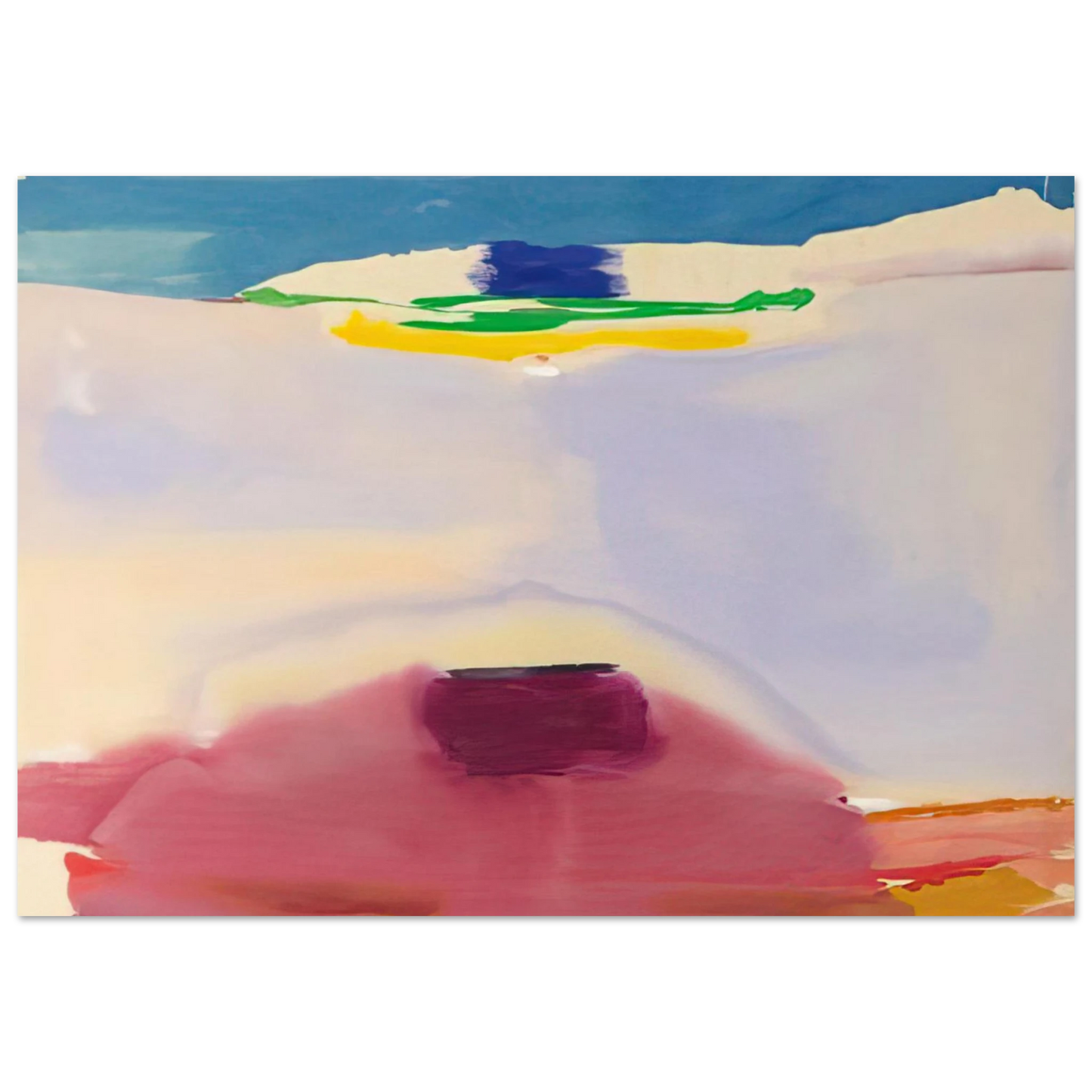 Helen Frankenthaler - Leveling - 1973 Wall art - 13x18 cm / 5x7 inches - Fine Art Poster - -