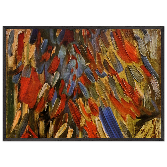 The Fourteenth of July Celebration in Paris - Vincent van Gogh 70x100 cm / 28x40 inches Framed Art Print – Black Wooden Frame