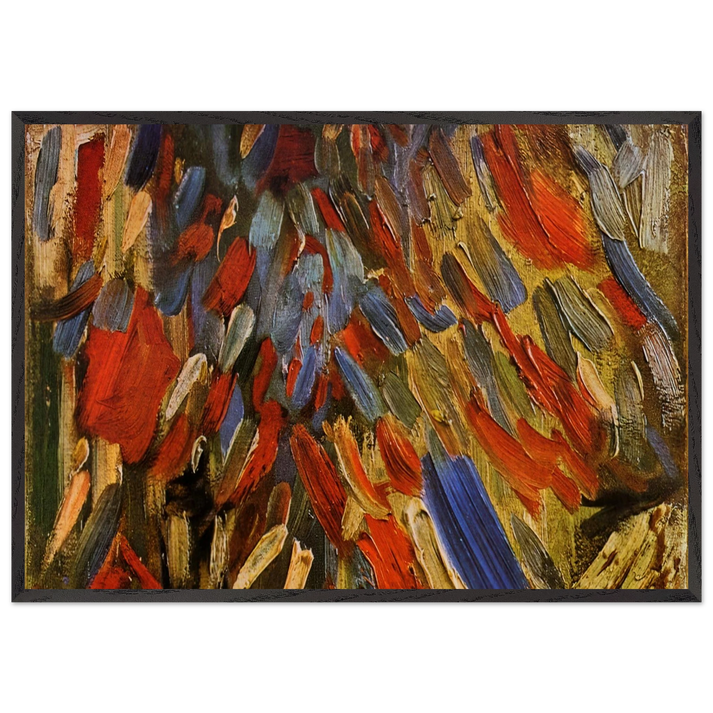 The Fourteenth of July Celebration in Paris - Vincent van Gogh 70x100 cm / 28x40 inches Framed Art Print – Black Wooden Frame