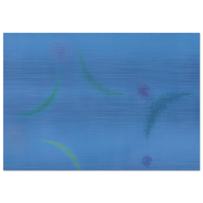 Energien im Blau - 1949 - Max Bill Brushed Aluminum Print - 70x100 cm / 28x40 inches | Max Bill Aluminum Print | Max Bill Prints