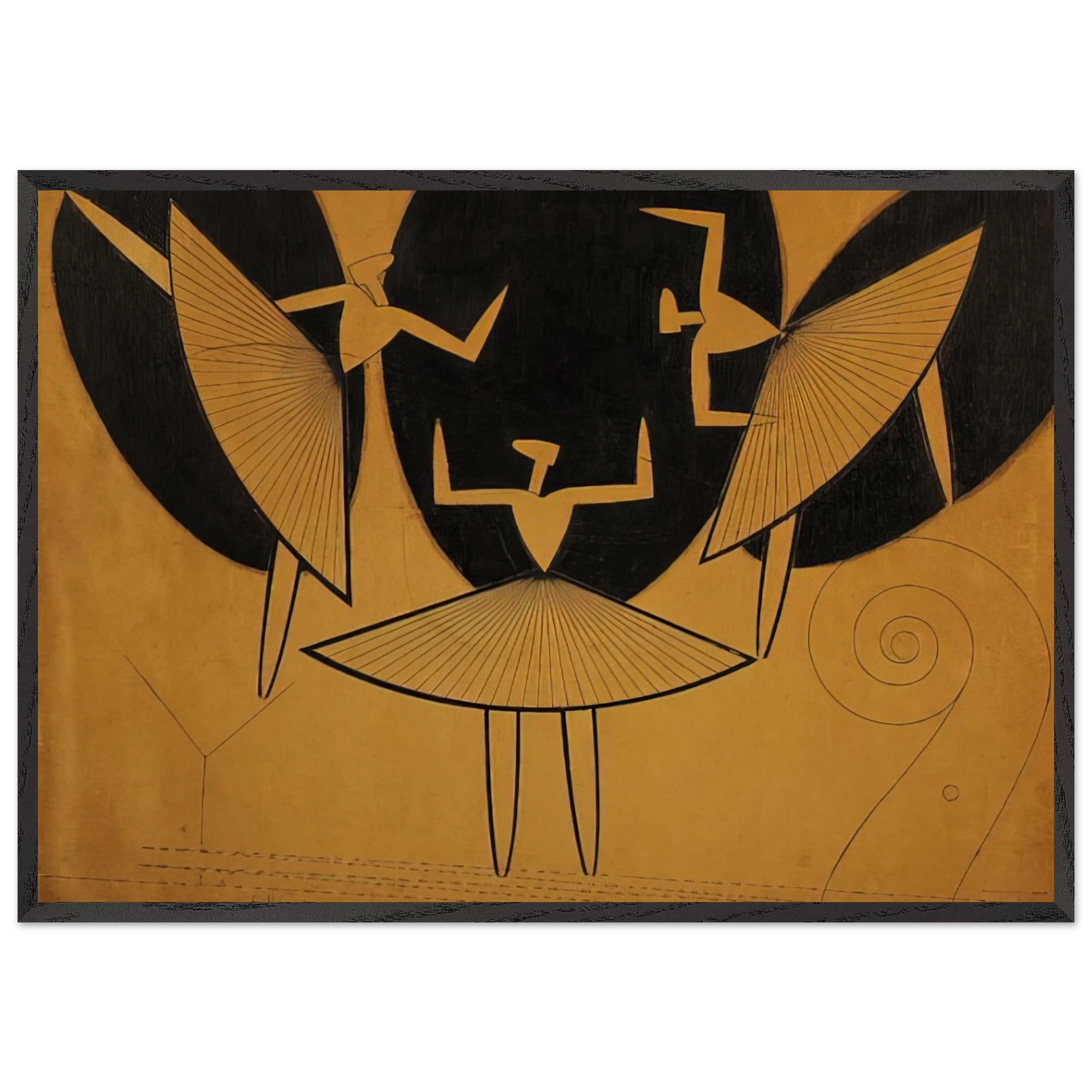 SILHOUETTE - Man Ray Framed Art Print – Black Wooden Frame - Default Title - -Framed Art Print