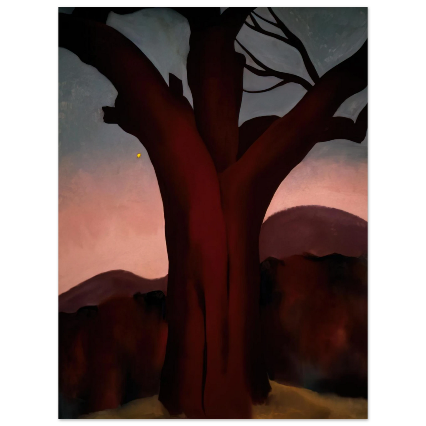 Georgia O'Keeffe - Autumn Trees - Chestnut Tree Fine Art Poster - 13x18 cm / 5x7 inches
