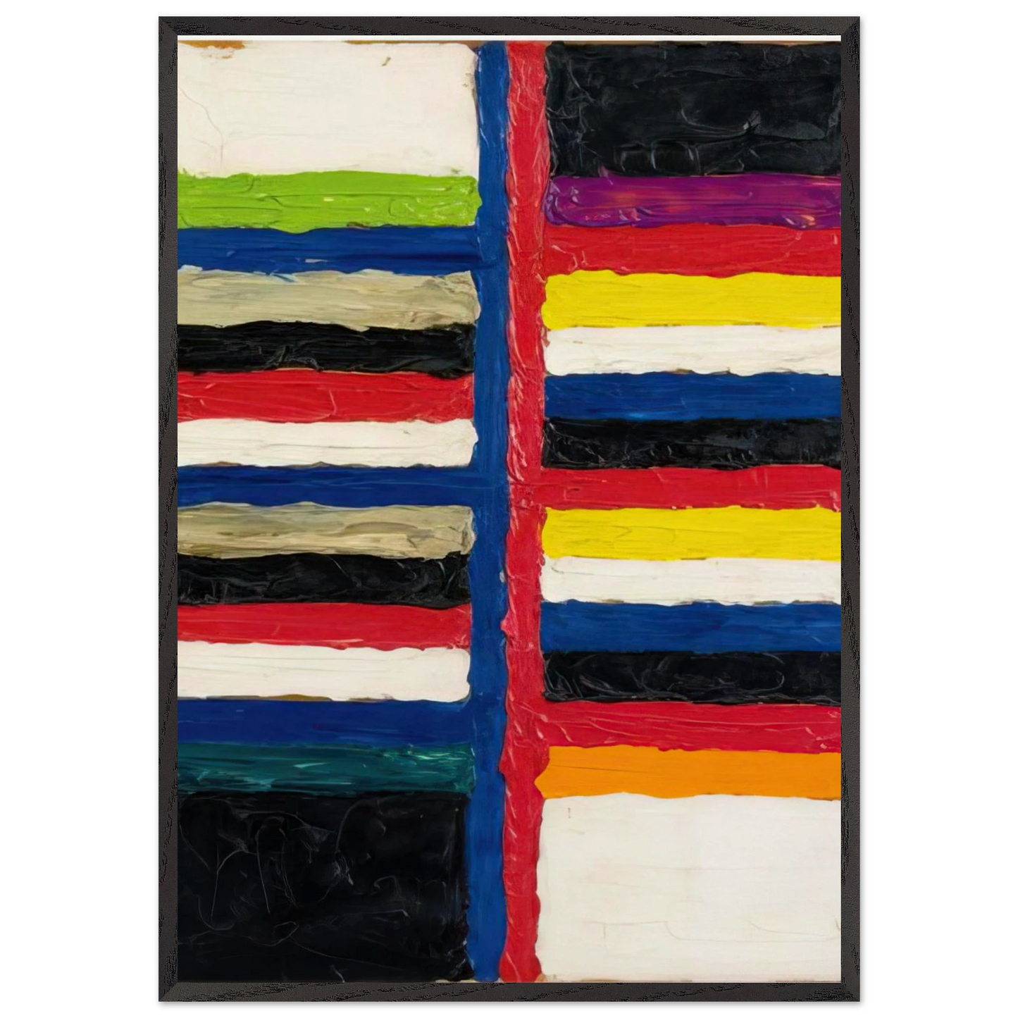 Untitled - 1960 N5 - Alfred Jensen Framed Art Print – Black Wooden Frame - Default Title - -Framed Art Print