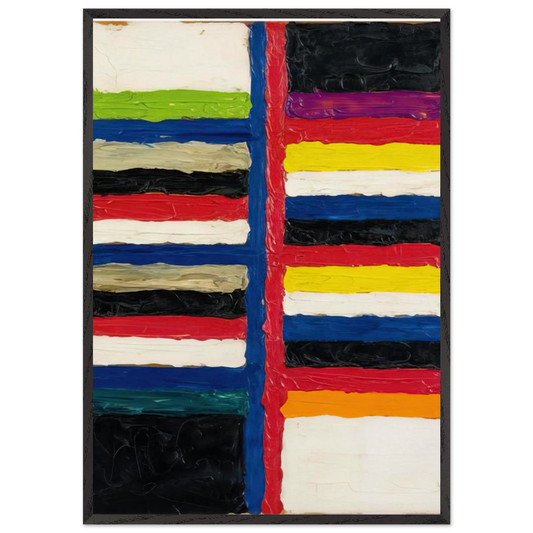 Untitled - 1960 N5 - Alfred Jensen Framed Art Print – Black Wooden Frame - Default Title - -Framed Art Print