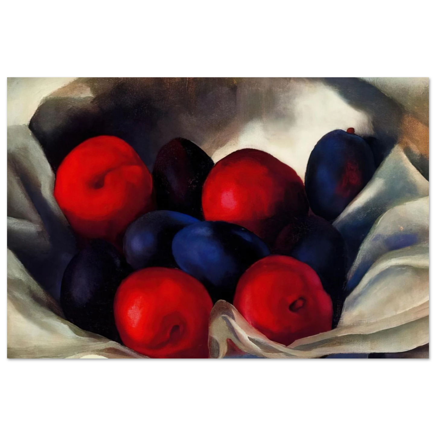 Georgia O'Keeffe - Plums Fine Art Poster - 75x100 cm / 30x40 inches