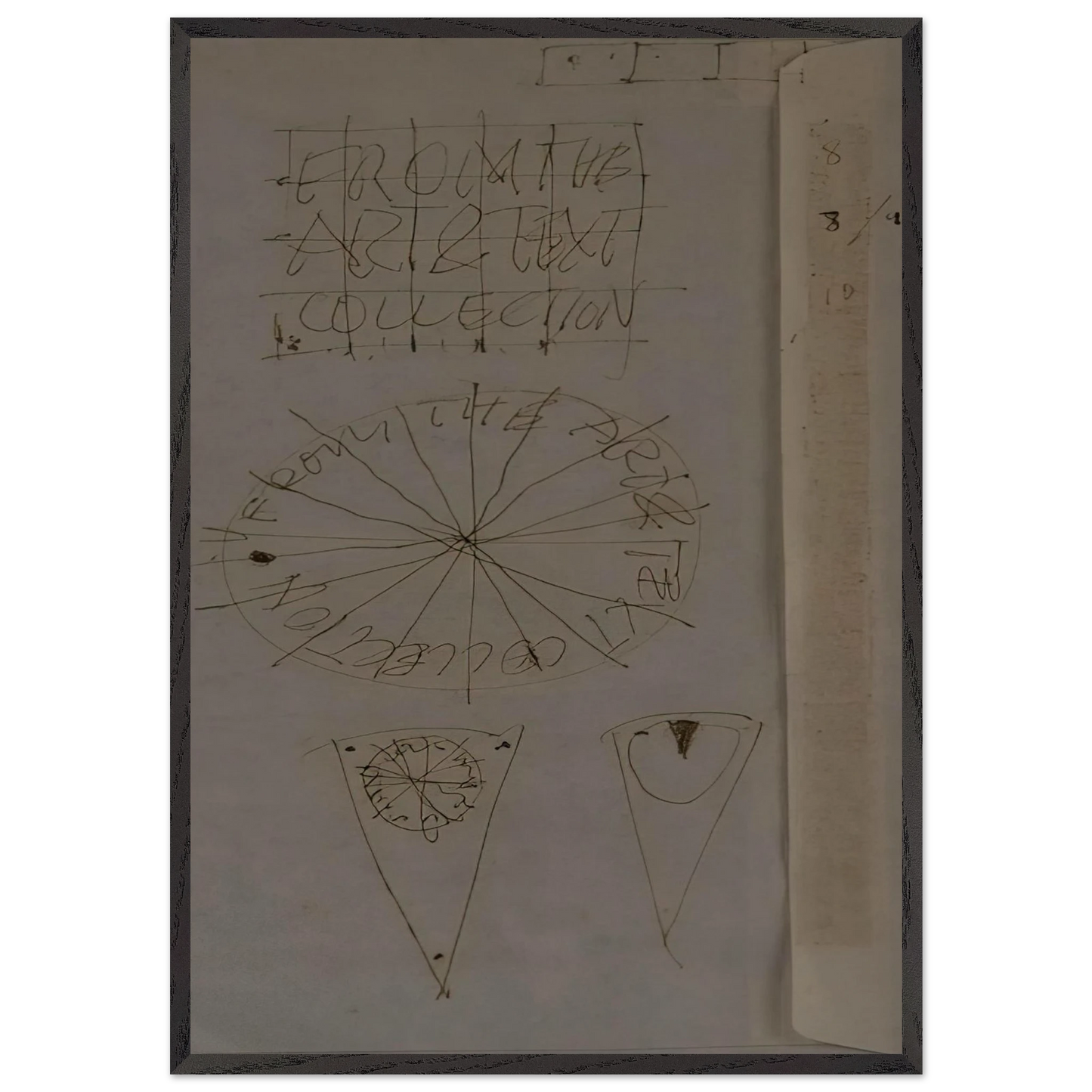 A Piece of the Pie - Conceptual Art - Billy Apple Framed Art Print – Black Wooden Frame - Default Title - -Framed Art Print