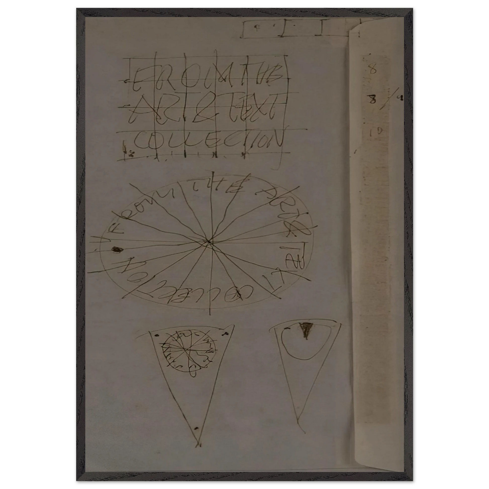 A Piece of the Pie - Conceptual Art - Billy Apple Framed Art Print – Black Wooden Frame - Default Title - -Framed Art Print