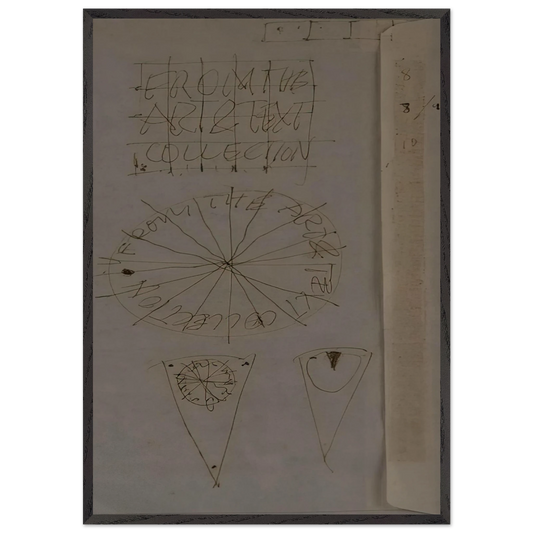 A Piece of the Pie - Conceptual Art - Billy Apple Framed Art Print – Black Wooden Frame - Default Title - -Framed Art Print