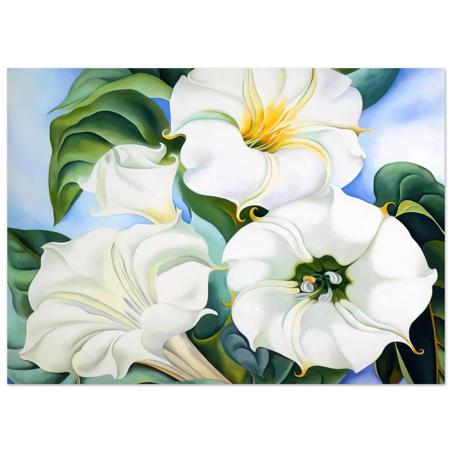 Georgia O'Keeffe - Jimson Weed 3 Fine Art Poster - 40x60 cm / 16x24 inches