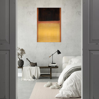 No.9 Dark over Light Earth - 1954 - Mark Rothko Brushed Aluminum Print - 70x100 cm / 28x40 inches | Mark Rothko Aluminum Print | Mark Rothko Prints