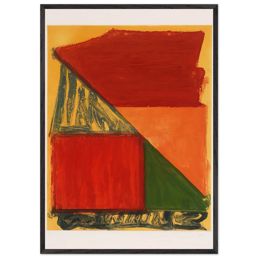 Dido - 1979 - John Hoyland Framed Art Print – Black Wooden Frame - Default Title - -Framed Art Print