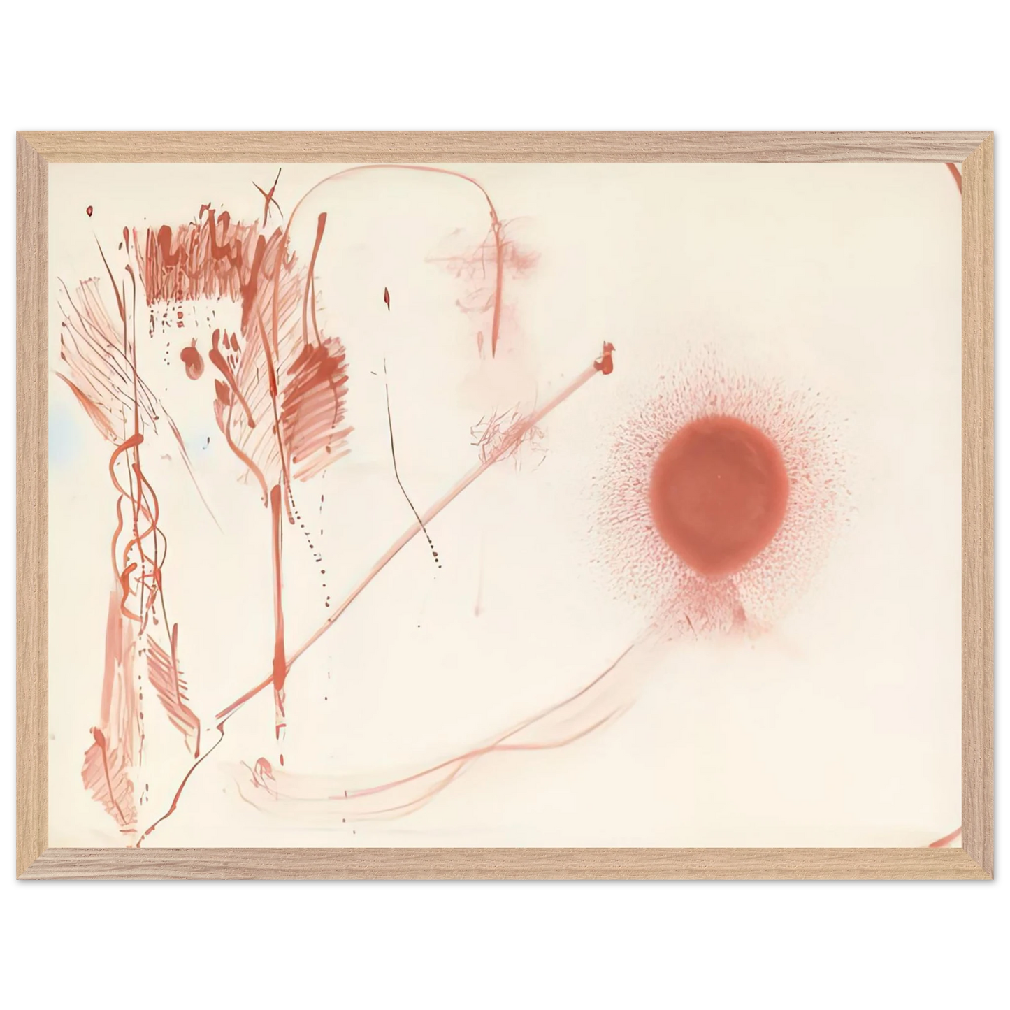 Helen Frankenthaler - Towards a New Climate, 1957- Wall Art - 21x29.7 cm / 8x12" - Premium Wooden Framed Poster With Fine Art Paper - White frame