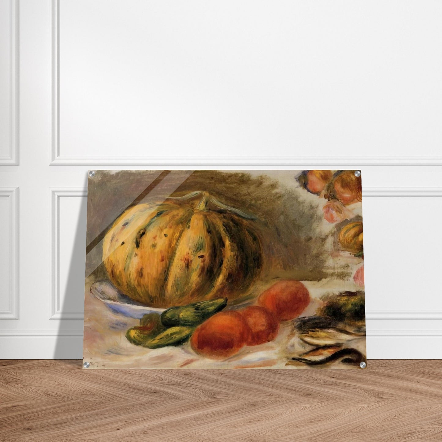 Melon and Tomatos - Pierre-Auguste Renoir Acrylic Print - 70x100 cm / 28x40″ inches