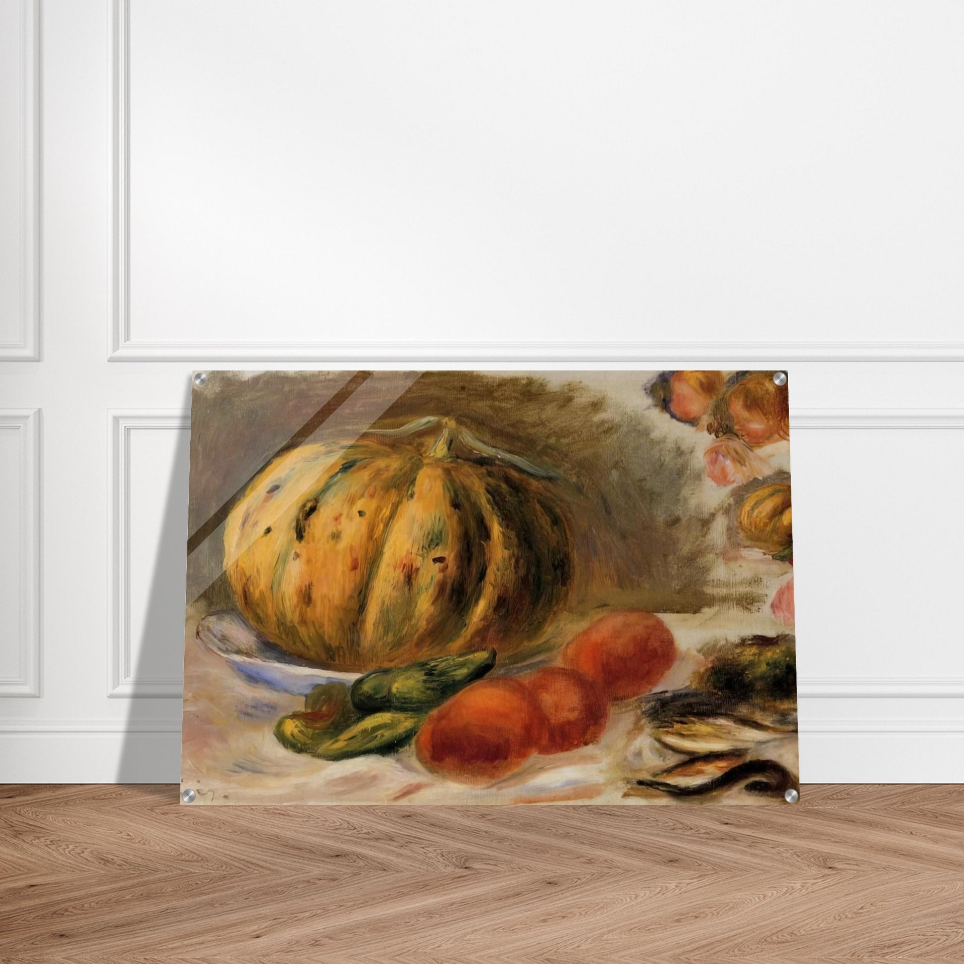 Melon and Tomatos - Pierre-Auguste Renoir Acrylic Print - 70x100 cm / 28x40″ inches