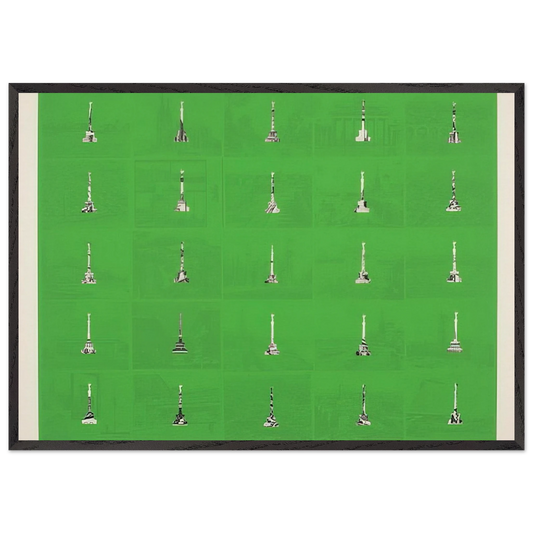 Berlin 1 - 1970 - Dieter Roth Framed Art Print – Black Wooden Frame - Default Title - -Framed Art Print