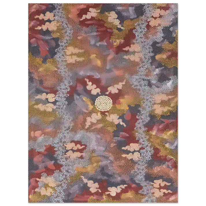 Clifford Possum Tjapaltjarri - Corkwood Dreaming - 1994  75x100 cm / 30x40inches Fine Art Poster