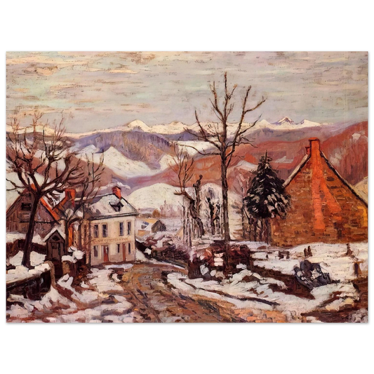 Armand Guillaumin - Winter in Saint-Sauves-d'Auvergne - 1900 France Fine Art Poster - Default Title