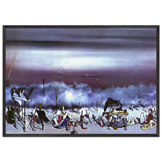 The Ribbon of Extremes - Yves Tanguy Framed Art Print – Black Wooden Frame - Default Title - -Framed Art Print