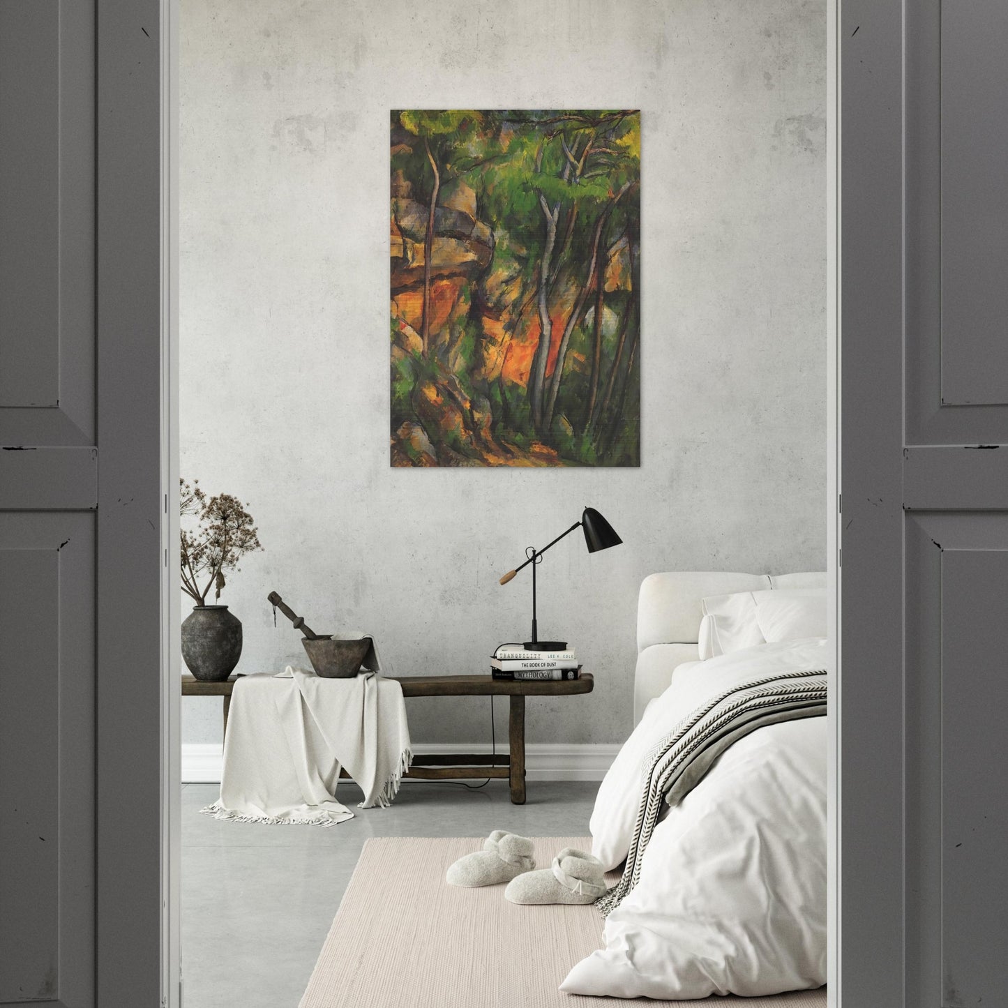 In the Park of the Chateau Noir - Paul Cézanne Brushed Aluminum Print - 70x100 cm / 28x40 inches | Paul Cézanne Aluminum Print | Paul Cézanne Prints