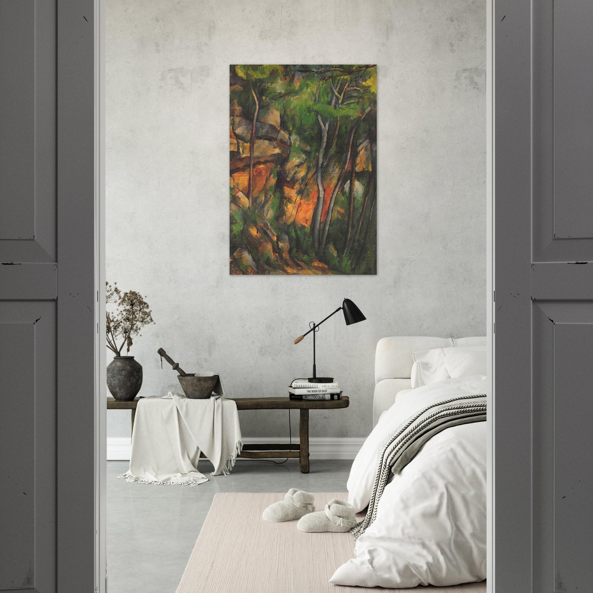 In the Park of the Chateau Noir - Paul Cézanne Brushed Aluminum Print - 70x100 cm / 28x40 inches | Paul Cézanne Aluminum Print | Paul Cézanne Prints