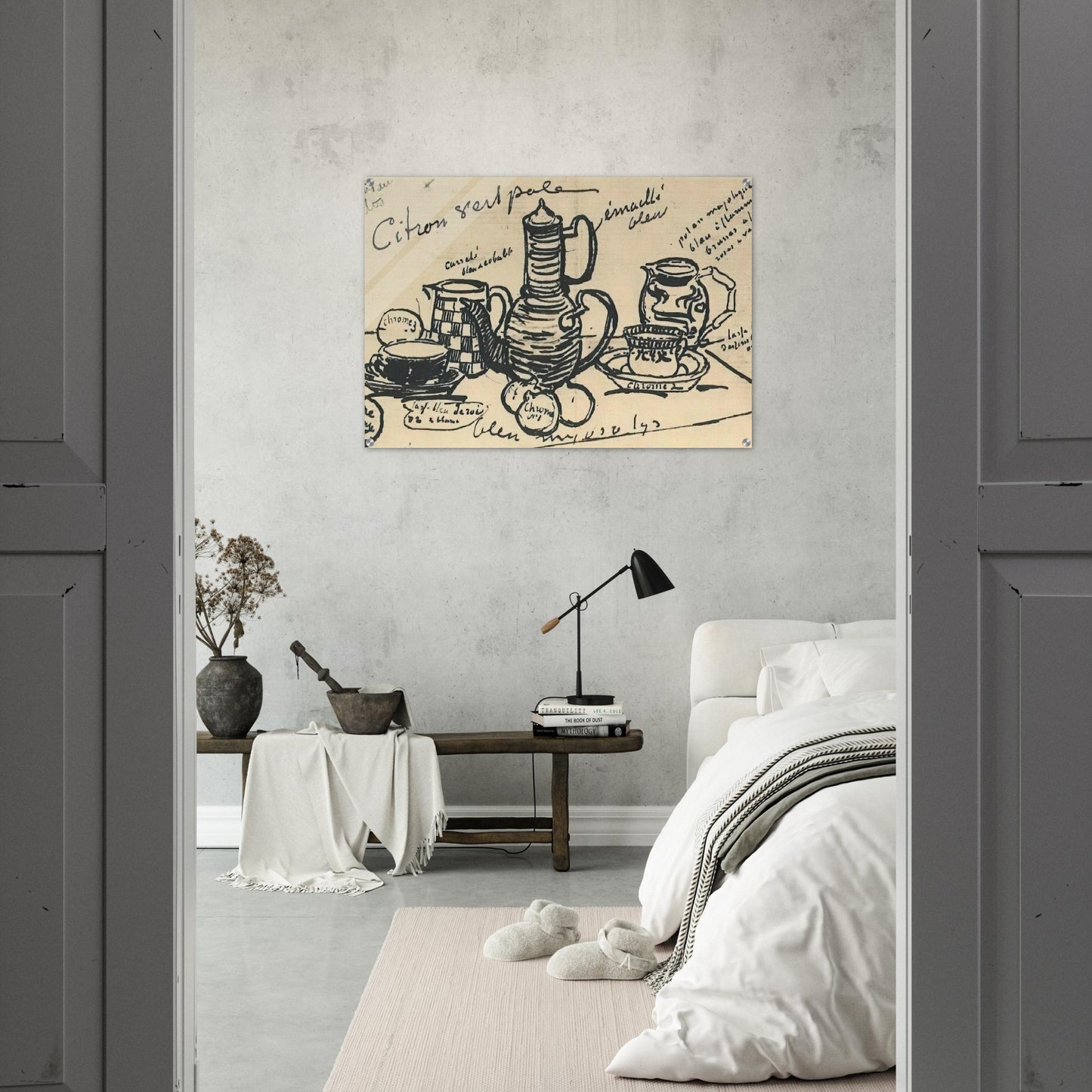 Still Life with Coffee Pot - Vincent van Gogh Acrylic Print - 70x100 cm / 28x40″ inches