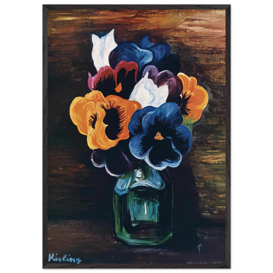 NOT IDENTIFIED 14 - Moise Kisling Framed Art Print – Black Wooden Frame - Default Title - -Framed Art Print