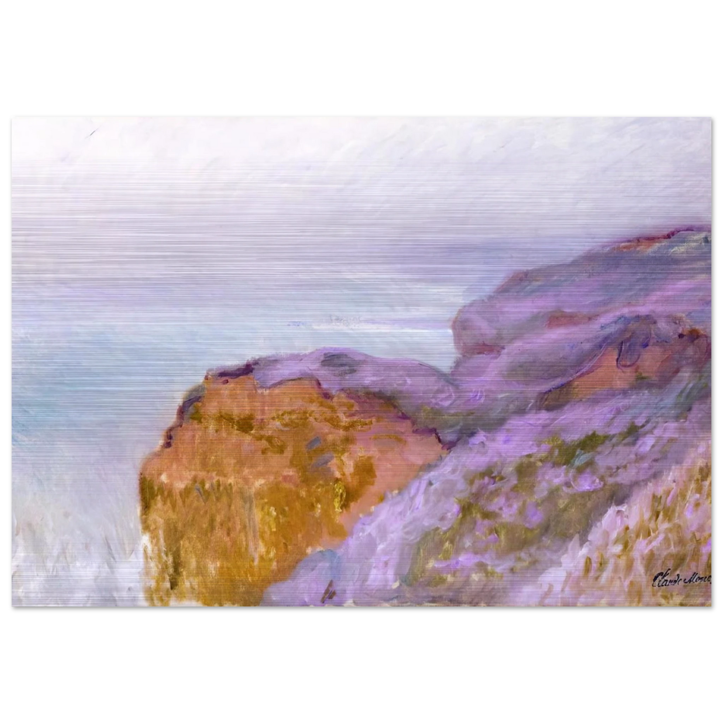 At Val Saint-Nicolas, near Dieppe - claude monet Brushed Aluminum Print - 70x100 cm / 28x40 inches | claude monet Aluminum Print | claude monet Prints