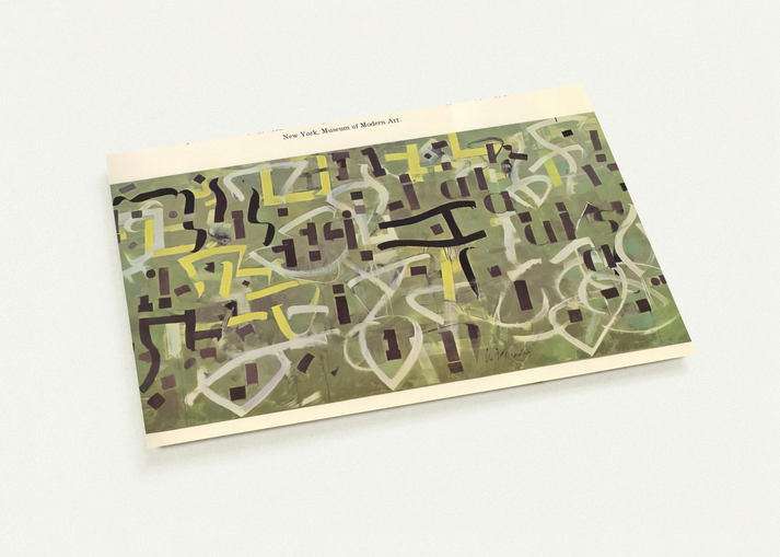 Number 9. In Praise of Gertrude Stein - 1950 By Bradley Walker Tomlin Pack of 10 Post Cards | Bradley Walker Tomlin Post Cards | A6 (10.5 x 14.8 cm) - 4.1 x 5.8 inches