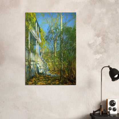 Summer at Cos Cob - Childe Hassam Brushed Aluminum Print - 70x100 cm / 28x40 inches | Childe Hassam Aluminum Print | Childe Hassam Prints