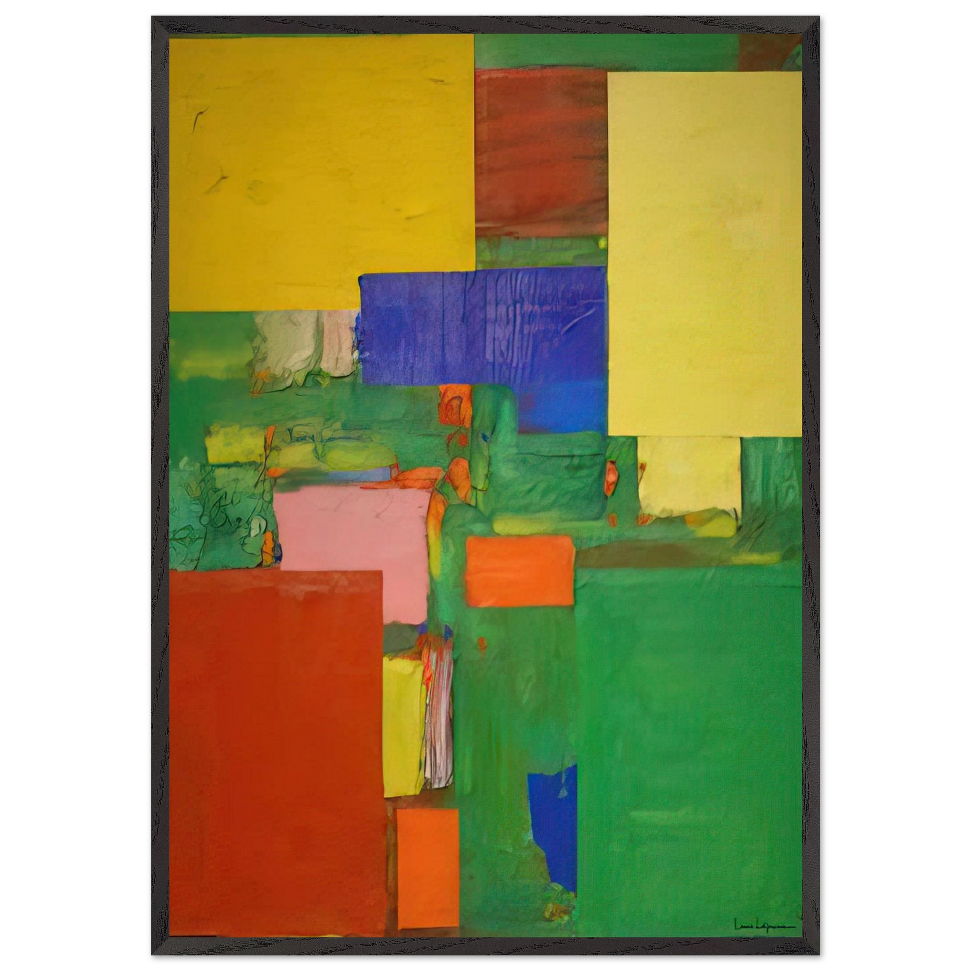 Equipoise - Hans Hofmann Framed Art Print – Black Wooden Frame - Default Title - -Framed Art Print