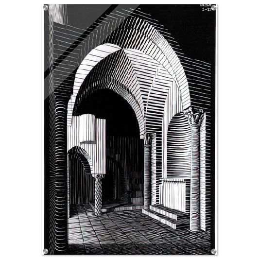 PORTA MARIA DELL OSPIDALE - MC Escher Acrylic Print - 70x100 cm / 28x40″ inches | MC Escher Wall Art | MC Escher Prints