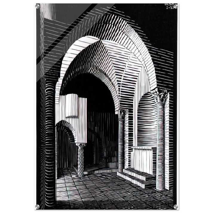 PORTA MARIA DELL OSPIDALE - MC Escher Acrylic Print - 70x100 cm / 28x40″ inches | MC Escher Wall Art | MC Escher Prints