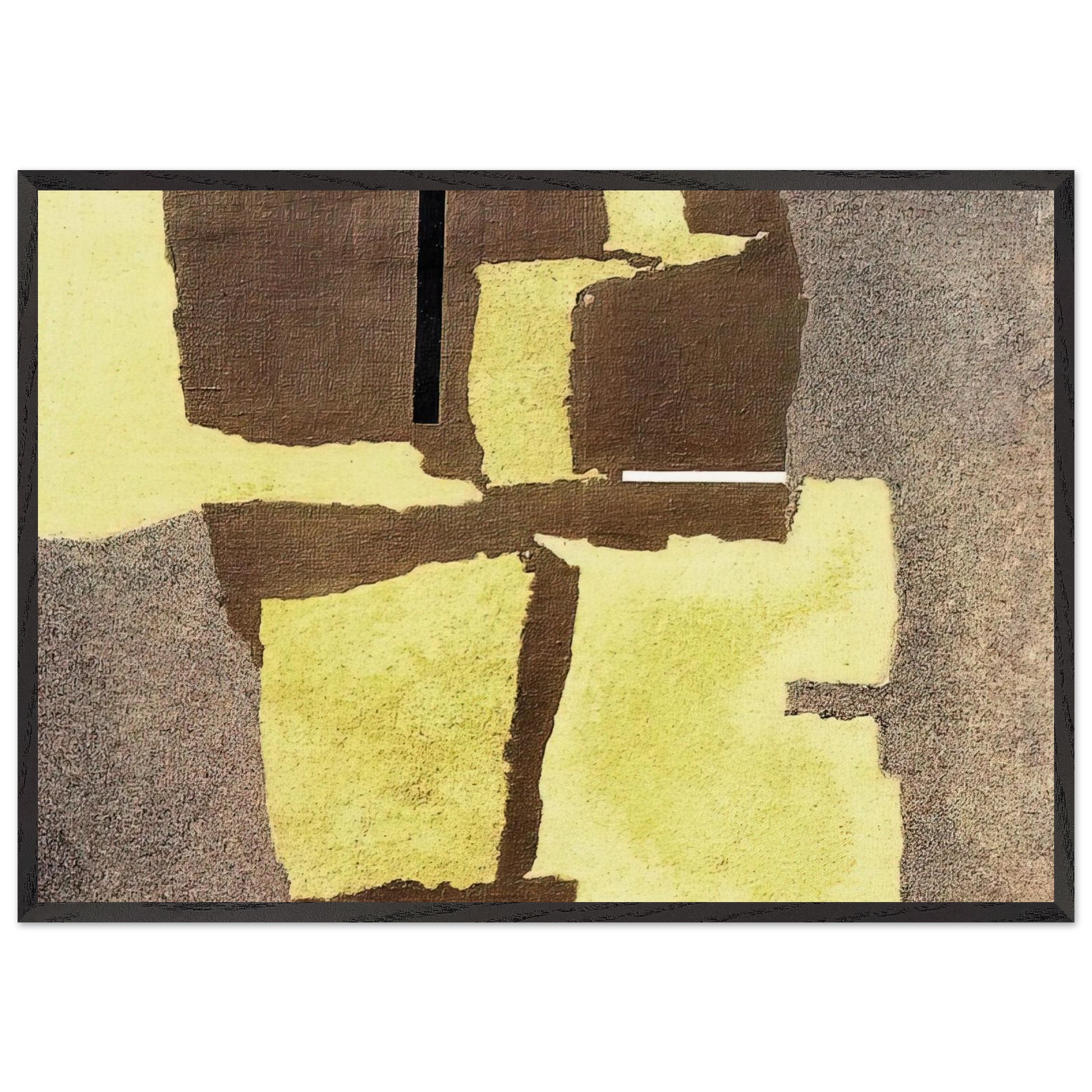 APPARIZIONE COSMICA II 1955 - Enrico Prampolini Framed Art Print – Black Wooden Frame - Default Title - -Framed Art Print