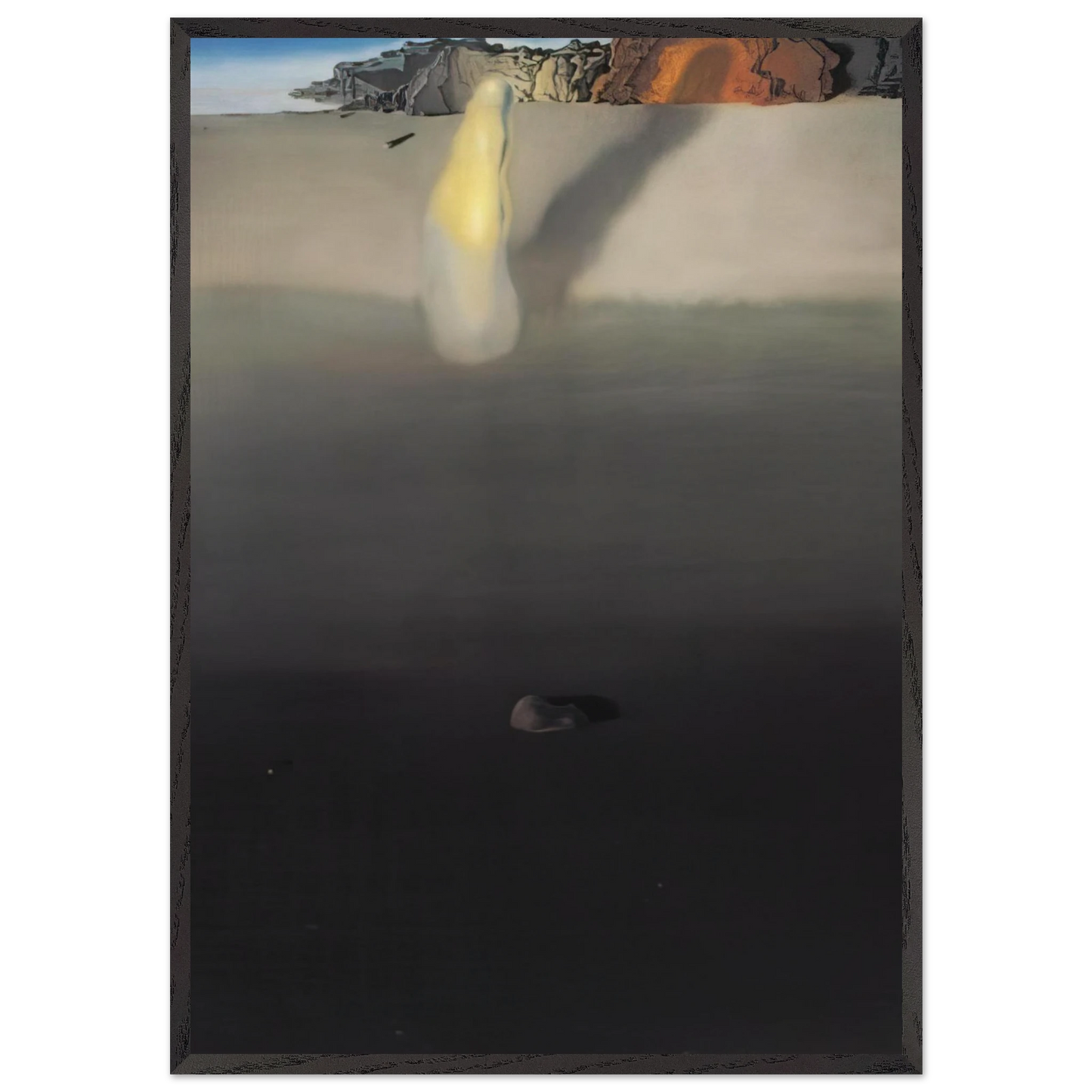 ON THE SEASHORE - Salvador Dali Framed Art Print – Black Wooden Frame - Default Title - -Framed Art Print