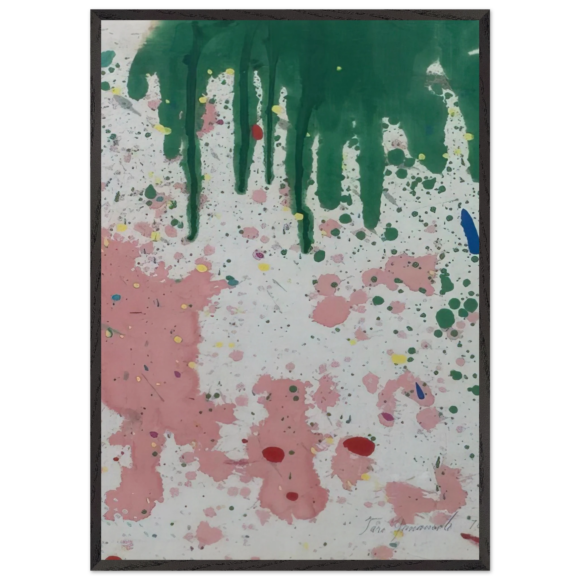 UNTITLED 1970 N2 - Taro Yamamoto Framed Art Print – Black Wooden Frame - Default Title - -Framed Art Print