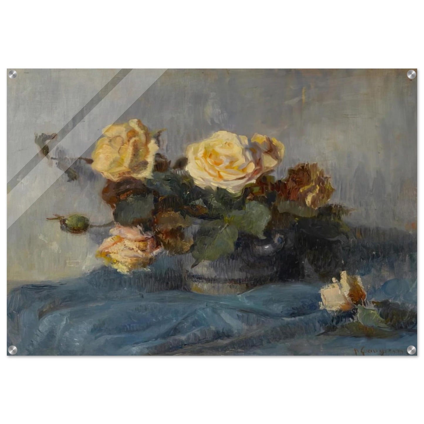 Rose Bouquet - Paul Cézanne Acrylic Print - 70x100 cm / 28x40″ inches