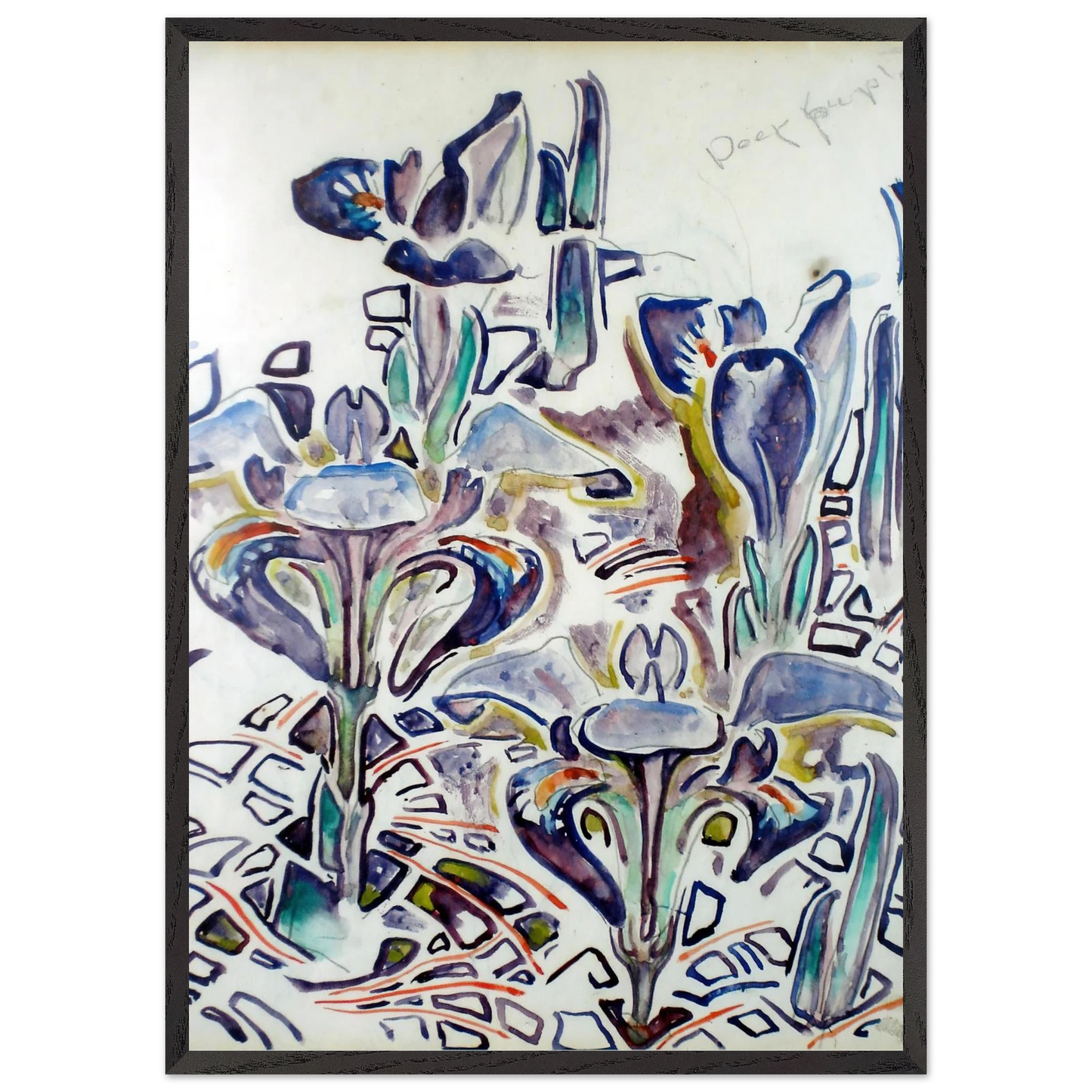 Walter Inglis Anderson - Walter Anderson Wall art - 40x50 cm / 16x20 Inches - Premium Wooden Framed Poster With Fine Art Paper - White frame